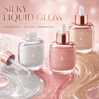 En stock – Illuminateur liquide Galaxy Swirl effet scintillant – Prix de gros – Fourniture en vrac – Maquillage visage et corps – Enlumineur liquide – OEM ODM