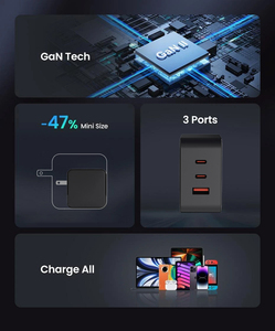 Thế Giới cắm gan loại C sạc PD QC PPS 65W QC3.0 USB <span class=keywords><strong>Adapter</strong></span> 45W 65W UL FCC CE SAA <span class=keywords><strong>KC</strong></span> BIS giấy chứng nhận điện thoại di động gan sạc - Product Image 6