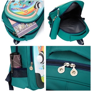3D Cute <strong>Cartoon</strong> 2 Pieces <strong>Backpack</strong> for Kids Boys and Girls Elementary School Daypack Waterproof Preschool Toddlers Bookbag - Product Image 3