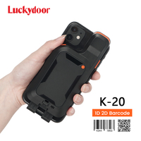 Lecteur de codes-barres portable avec clip dorsal, scanner sans fil 1D 2D QR, scanner de codes-barres portable Android pour l'inventaire