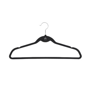 Gran oferta 2024, <span class=keywords><strong>perchas</strong></span> antideslizantes <span class=keywords><strong>de</strong></span> plástico ABS <span class=keywords><strong>de</strong></span> <span class=keywords><strong>terciopelo</strong></span> colorido con gancho en cascada, percha recubierta <span class=keywords><strong>de</strong></span> <span class=keywords><strong>terciopelo</strong></span> negro - Product Image 1