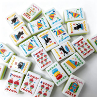 Table de Mahjong de Luxe Moderne - Design Oriental Oiseau Dragon Bambou - Jeu pour 4 Joueurs - Tuiles en Acrylique Écologiques et Durables pour le Divertissement