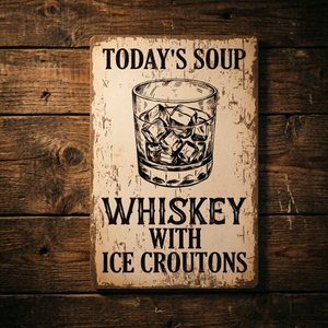 Letrero de Metal con Diseño Desgastado y Temática de Alcohol, Frase Creativa y Humorística sobre Bebidas, Decoración para Pared, Regalo para Amantes del <span class=keywords><strong>Whisky</strong></span> - Product Image 1