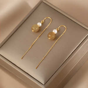 Boucles d'oreilles en perles WENCHI pour femmes 1582 avec pompon - Product Image 4