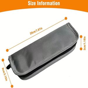 OEM ODM Customized Gray Polyester Letter Pattern Keep Cooling Long Lasting Diabetes Insulin Travel Pen Cooler Bag - Product Image 2