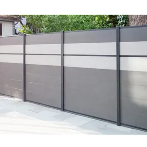 花园路围栏板庭院围栏木塑复合围栏带装饰板