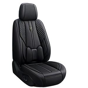 Fundas de Asiento de Coche de Cuero de Lujo Universales para Todas las Estaciones, de Alta Calidad, 5 Piezas, Estilo Deportivo, Cobertura Total, Ventiladas - Product Image 1