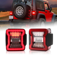 Feux arrière de style JL fabriqués en usine pour les modèles JK, style lentille/fumé, troisième feu stop pour les modèles Jeep Wrangler JK 2007-2018