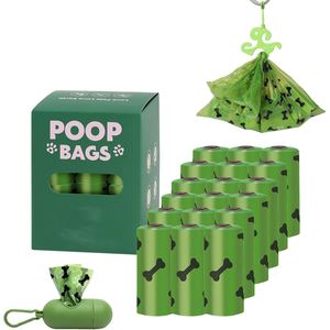 Sacs à déjections canines en plastique écologiques de haute qualité avec logo personnalisé, contrôle des odeurs renforcé, biodégradables pour usage extérieur - Product Image 1