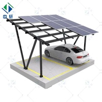 Sistema de Montaje para Carport Solar Resistente con Aleación de Aluminio y Acero al Carbono, Alta Resistencia al Viento 216 km/h, para Estacionamientos y Carga de Vehículos Eléctricos