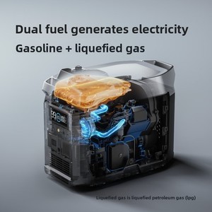 Ecoflow nhiên liệu kép điều khiển thông minh Máy phát điện di động dự phòng nhà khẩn cấp điện khí LPG năng lượng tái tạo thông minh khẩn cấp điện - Product Image 5