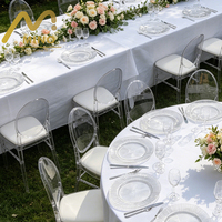 Assiettes de présentation élégantes en verre transparent de 13 pouces, motif rayé soleil, pour décoration de table de mariage et de fête, vente en gros