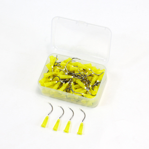 Equipos dentales desechables Aguja dispensadora predoblada con fuente de alimentación manual Punta de flujo de cepillo <span class=keywords><strong>dental</strong></span> - Product Image 1