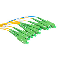 Divisor PLC Unionfiber en Caja ABS, Divisor PLC en Caja ABS 1*8 G657a2 G652d, Divisores Ópticos de Fibra de 2.0mm 1X2 1X4 1X8 1X16