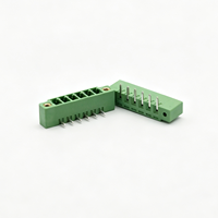 WJ15EDGRM 15EDGRM Connecteur de carte PCB enfichable à pas de 3,81 mm, à angle droit, avec oreille de fixation et bornier à vis