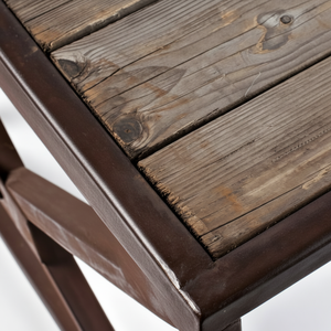 Table basse de design industriel en bois de manguier massif pour la maison Meubles de salon - Product Image 1