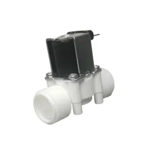 Katup Solenoid miniatur, katup Solenoid 12V 24V, katup kontrol aliran air plastik 3/8"