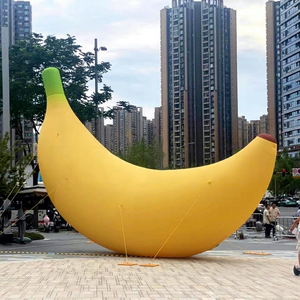 Modelo de globo de plátano inflable gigante de Pvc, modelo de felpa de Mascota de globos de frutas inflables para decoraciones publicitarias - Product Image 1