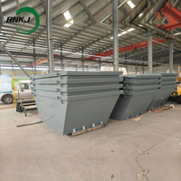 RNKJ Conteneur à déchets en acier personnalisable OEM ODM sur mesure, directement de l'usine, avec crochet de levage pour chantier de construction