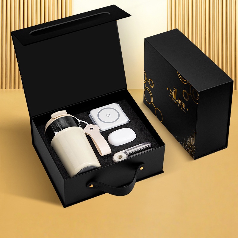 Taza de café+cargador magnético 3 en 1+auriculares Bluetooth+cepillo para tazas