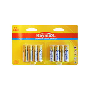 Raymax Pilas Alcalinas AA de Alta Calidad OEM LR6 AM3 1.5V, Pilas Alcalinas Chinas, Paquete de 16 - Product Image 1
