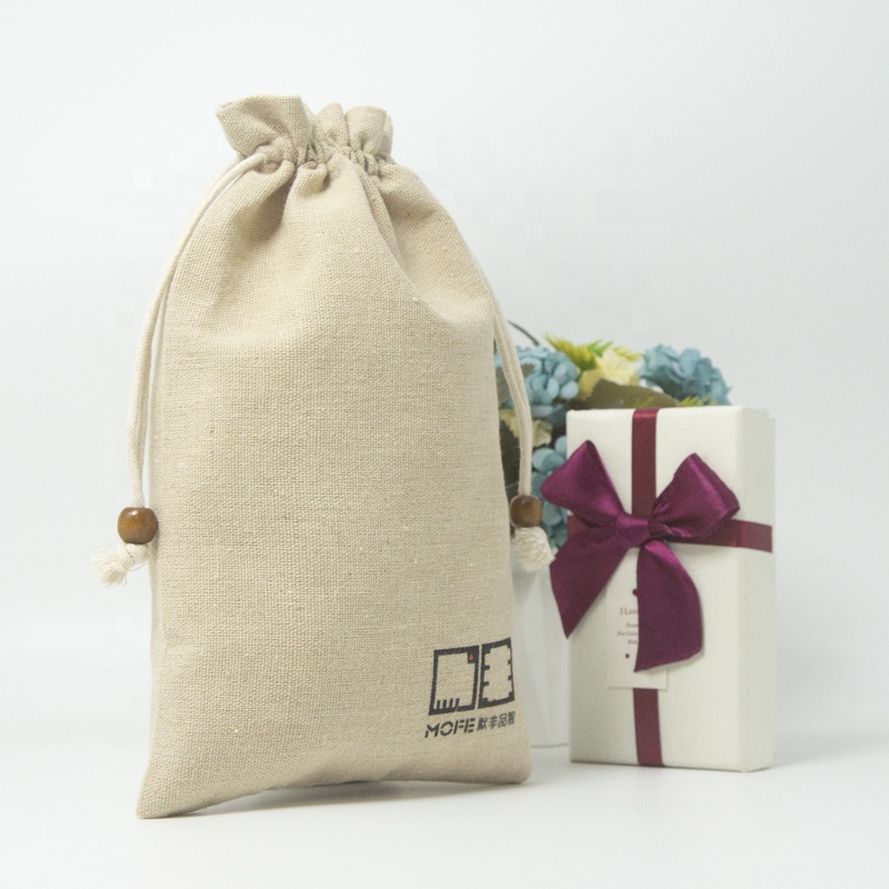 High Quality Jute Drawstring Coffee Tea Pouch detail