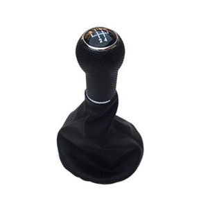 Car Gear <b>Knob</b> Black Leather Ergonomic <b>Shift</b> <b>Knob</b> For Volkswagen Golf 3 - Product Image 1