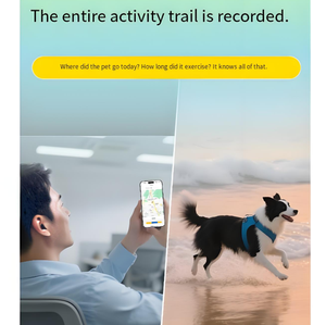 4G Pet GPS Tracker Waterproof <strong>Bluetooth</strong> <strong>Tracking</strong> <strong>Device</strong> with History Route Record and APP Monitoring for Dog Cat Animal Safety - Product Image 2