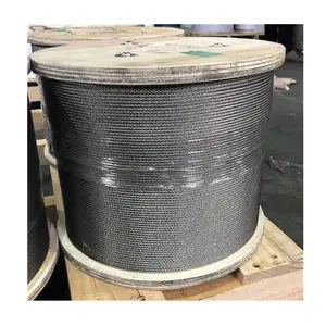 304 316 Stainless steel Wire Rope 7 x 19 8mm 10mm Diameter Steel Wire Rope Cable