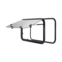 Poignée verrouillable certifiée DOT pour fenêtre extérieure de caravane en aluminium avec moustiquaire en verre trempé pour camping-car, haute ventilation