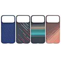 Coque de téléphone magnétique en fibre de carbone véritable pour iPhone 17 Pro Max 17 Air, légère, antichoc, compatible avec la charge sans fil