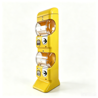 Distributeur automatique de capsules jaunes pour enfants, machine à bonbons à monnayeur, paiement par pièces, cartes de crédit et jetons, distributeur automatique japonais