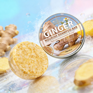 Ginger Solid <b>Shampoo</b> Bar Hydrating & Moisturizing Natural Hair Soap for Bathing Hair Growth & Scalp Nourishment All Hair Types - Product Image 4