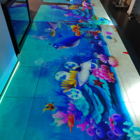 Projecteur holographique interactif mural et au sol intérieur/extérieur, cinéma orbital personnalisé, expérience de théâtre immersif sur roulettes