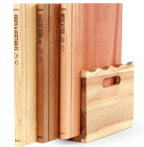 Ensemble de planches à découper avec support pour manger et présenter, en bois naturel et écologique, pour la viande, le pain et les fruits - Product Image 6