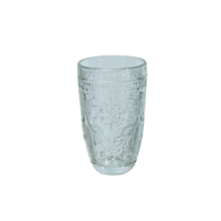 Verre à cocktail vintage en relief multicolore, design collier, rose, bleu, vert, ambre, pour boire du jus, verrerie de restaurant