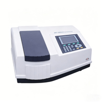 Spektrofotometer UV/Vis Sinar Ganda Terpisah 190-1100nm Otomatis dengan Penyangga 8 Posisi Peralatan Laboratorium