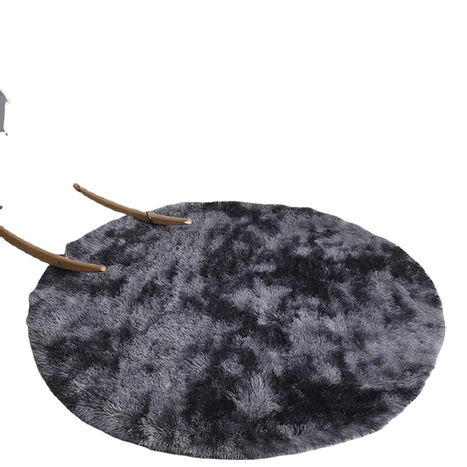Ultra Soft Round Faux Sheepskin Fur Area Rug Circular Shaggy Fluffy s Plush Circle Floor Carpet Mat