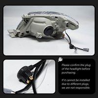 For Toyota Hilux VIGO 2008 Modified Facelift Defender Style Angel Eye Bi-Xenon Bi-LED Projector Plug and Play Headlight Assembly