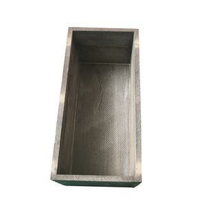 Scatole di immagazzinaggio in legno rustiche montate a parete con manici eco-friendly vasi di fiori e fioriere 10x10cm - Product Image 2