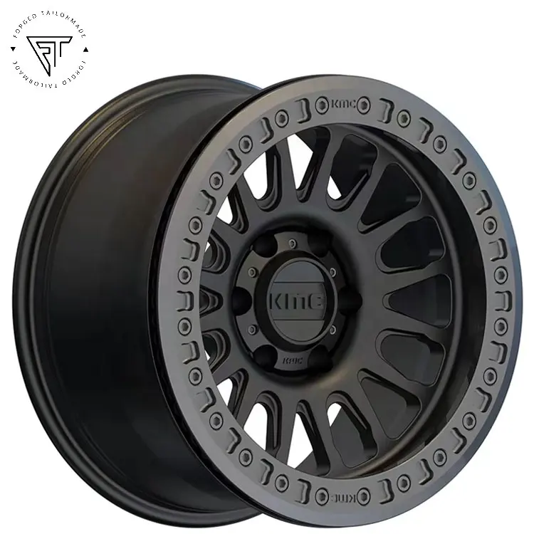 17x9アルミニウムビードロックKMC鍛造ネガティブオフセット6x139.7ホイール