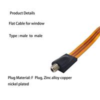 Câble de raccordement femelle coaxial plat RG6 F
