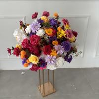 Boules de fleurs artisanales en soie rose LUYI pour centres de table de mariage, de remise de diplôme et d'Halloween – Fleurs décoratives écologiques pour table