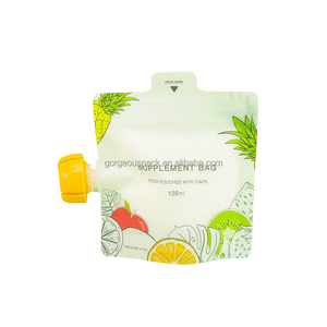 Custom Printed 100ML 150ML 200ML 500ML 1L 2L 5L Juice Spout Bag Food <b>Plastic</b> <b>Packaging</b> Beverage Bag Reusable Refill Liquid Bag - Product Image 1