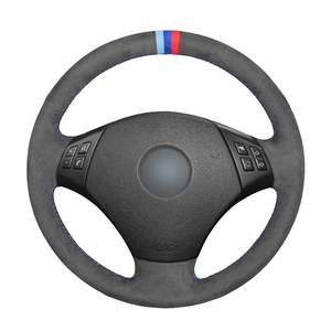 ปลอกหุ้มพวงมาลัยรถยนต์หนังกลับเย็บมือ APPDEE สำหรับ BMW E90 325i 330i 335i ไม่มีชุดดรัม รุ่นใหม่ ขายส่ง - Product Image 4