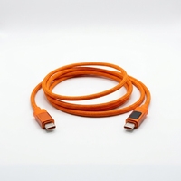 Câble de charge rapide Type-C 100W 1,2M avec gaine tressée en cuivre pur et affichage numérique pour iPhone 17 et tablette
