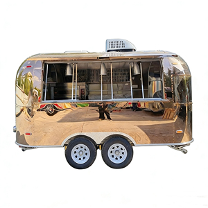 Remolque de comida para helados, perrito caliente y hamburguesa, carrito de comida rápida, camión de comida móvil - Product Image 1