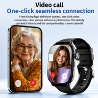 Montre GPS 4G pour seniors européens, alarme SOS, détection de chute, appel vidéo, moniteur de santé, rappel de médicaments, WiFi