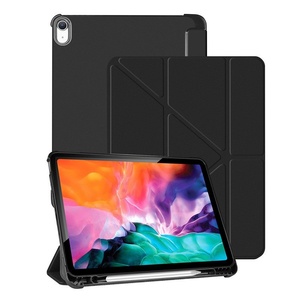 Funda Protectora de Cuero Personalizada para <span class=keywords><strong>iPad</strong></span> 11 de 10.ª <span class=keywords><strong>Generación</strong></span> 2025, 10.<span class=keywords><strong>5</strong></span> con Ranura para Lápiz Izquierdo, Color Sólido, Diseño Plegable en Y y Ocho Pliegues - Product Image 2