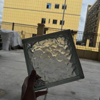 Blocs de verre texturé Ice Shadow, translucides et creux, pour cloisons de douche intérieures, directement du fournisseur